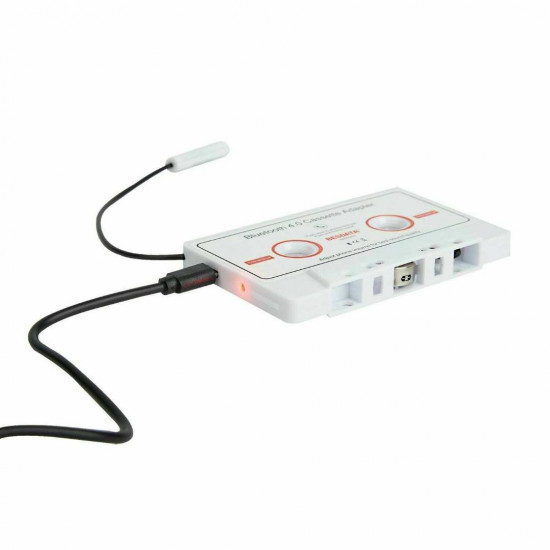 BESDATA 4.0 Bluetooth Music Audio Receiver Cassette Player Adapter for Auto Car White BESDATA 4.0 Bluetooth Music Audio Receiver Cassette Player Adapter for Auto Car White