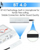 BESDATA 4.0 Bluetooth Music Audio Receiver Cassette Player Adapter for Auto Car White