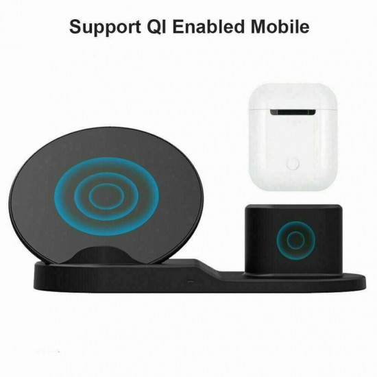 TKOOFN 3in1 QI Wireless Charger Charging Dock Station for Apple Watch / iPhone/Air Pods