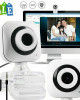 TKOOFN Rotatable Webcam Desktop Laptop Video USB Webcam Full HD Camera with Microphone