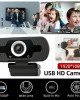 TKOOFN Full HD 1080P Webcam Desktop Laptop Video Call USB Web Camera with Microphone