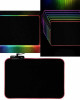 CIcmod Large Gaming Keyboard Mouse Pad RGB LED Lighting Soft Non-slip Laptop Mouse Mat