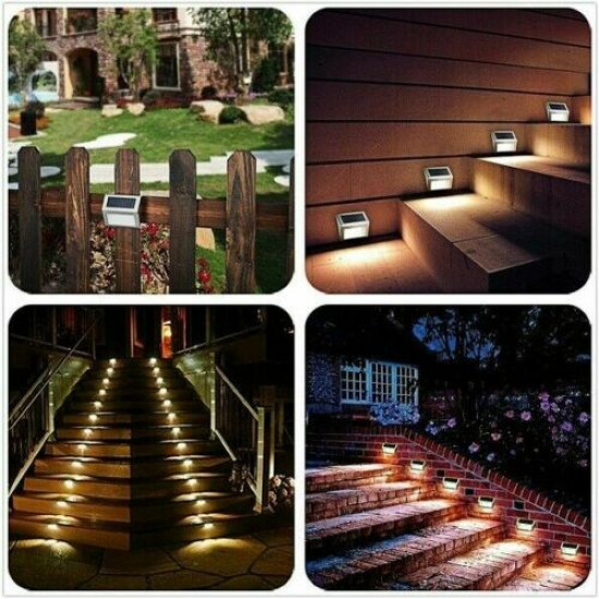 NONMON 1/2/3/4 Packs Solar Deck Lights, Super Bright LED Walkway Light Stainless Steel Waterproof Outdoor Security Lamps for Patio Stairs Garden Pathway NONMON 1/2/3/4 Packs Solar Deck Lights, Super Bright LED Walkway Light Stainless Steel Waterproof Outdoor Security Lamps for Patio Stairs Garden Pathway