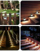 NONMON 1/2/3/4 Packs Solar Deck Lights, Super Bright LED Walkway Light Stainless Steel Waterproof Outdoor Security Lamps for Patio Stairs Garden Pathway NONMON 1/2/3/4 Packs Solar Deck Lights, Super Bright LED Walkway Light Stainless Steel Waterproof Outdoor Security Lamps for Patio Stairs Garden Pathway