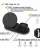 TKOOFN 3in1 QI Wireless Charger Charging Dock Station for Apple Watch / iPhone/Air Pods