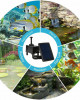 Lesoleil Solar Powered Panel Pump 180L/H Submersible Fountain Garden Pond Water Feature