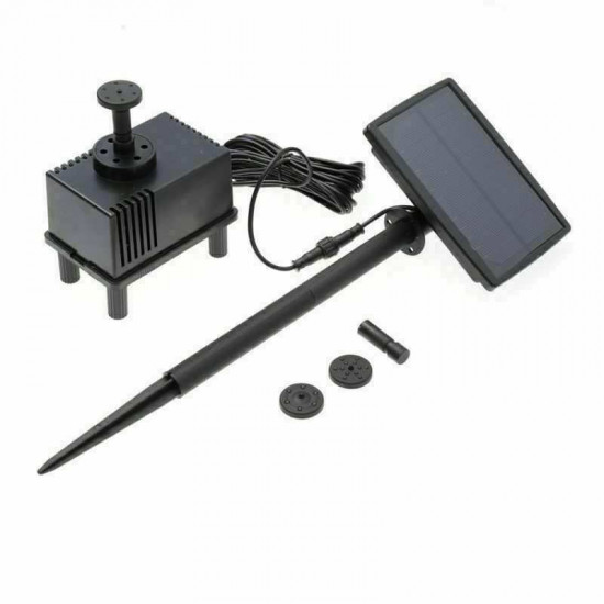 Lesoleil Solar Powered Panel Pump 180L/H Submersible Fountain Garden Pond Water Feature