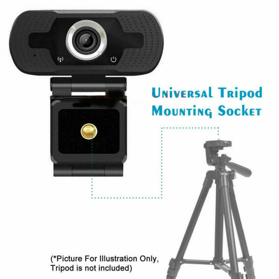 TKOOFN Full HD 1080P Webcam Desktop Laptop Video Call USB Web Camera with Microphone