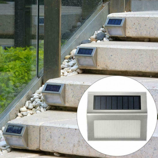 NONMON 1/2/3/4 Packs Solar Deck Lights, Super Bright LED Walkway Light Stainless Steel Waterproof Outdoor Security Lamps for Patio Stairs Garden Pathway NONMON 1/2/3/4 Packs Solar Deck Lights, Super Bright LED Walkway Light Stainless Steel Waterproof Outdoor Security Lamps for Patio Stairs Garden Pathway