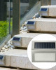 NONMON 1/2/3/4 Packs Solar Deck Lights, Super Bright LED Walkway Light Stainless Steel Waterproof Outdoor Security Lamps for Patio Stairs Garden Pathway NONMON 1/2/3/4 Packs Solar Deck Lights, Super Bright LED Walkway Light Stainless Steel Waterproof Outdoor Security Lamps for Patio Stairs Garden Pathway