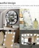 UTOVME Hollywood Style Makeup Mirror Vanity LED Light Bulbs Lamp Kit 3 Levels Brightness Adjustable Light Make Up Mirrors Cosmetic Lights