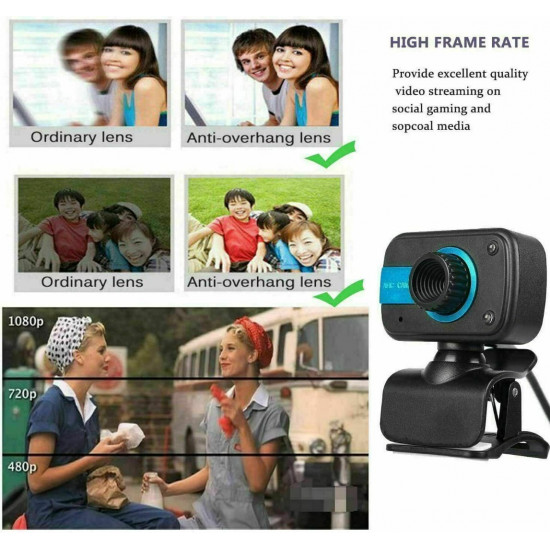 TKOOFN HD Webcam Web Camera Cam w/ Microphone,Video Call,Record For PC Laptop Desktop TKOOFN HD Webcam Web Camera Cam w/ Microphone,Video Call,Record For PC Laptop Desktop