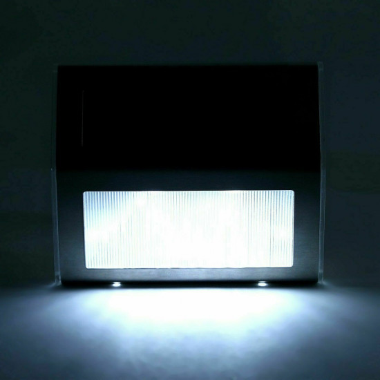 NONMON 1/2/3/4 Packs Solar Deck Lights, Super Bright LED Walkway Light Stainless Steel Waterproof Outdoor Security Lamps for Patio Stairs Garden Pathway NONMON 1/2/3/4 Packs Solar Deck Lights, Super Bright LED Walkway Light Stainless Steel Waterproof Outdoor Security Lamps for Patio Stairs Garden Pathway