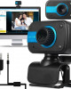 TKOOFN HD Webcam Web Camera Cam w/ Microphone,Video Call,Record For PC Laptop Desktop