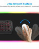 CIcmod Large Gaming Keyboard Mouse Pad RGB LED Lighting Soft Non-slip Laptop Mouse Mat