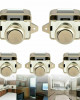Lesoleil 5X Push Button Pop Up Lock Latch Knob Cabinet Motorhome Caravan Cupboard Lock