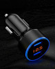 TKOOFN Dual USB Car Charger Adapter LED Display Fast Charging for iPhone and Samsung