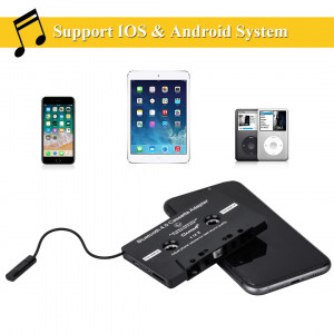 CIcmod Car Cassette Adapters for iPod, iPad, iPhone, MP3, Mobile Device 3.5mm Adapter & Microphone for Phone Calls