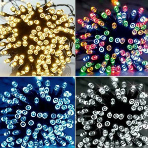 TKOOFN Solar Powered Fairy Lights String 100-500 LED Waterproof Outdoor Garden Party