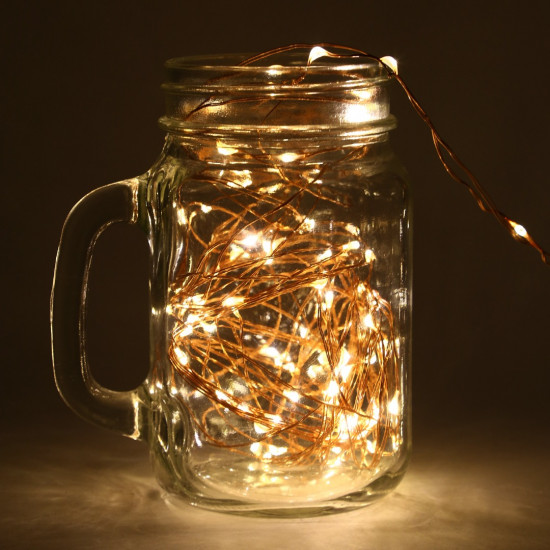 TKOOFN Fairy String Lights Battery Operated Mini LED Copper Silver Wire Xmas Outdoor TKOOFN Fairy String Lights Battery Operated Mini LED Copper Silver Wire Xmas Outdoor
