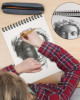 TKOOFN Cuaderno de bocetos de 5.5 x 8.5 pulgadas, paquete de 5, 300 hojas superiores encuadernadas en espiral, blocs de dibujo (68 libras/100 gsm), papel de pintura sin ácidos para adultos, niños
